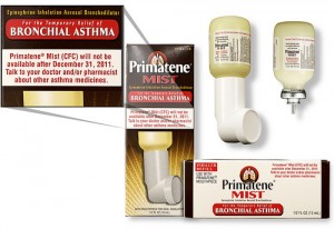 Primatene Mist Package Notice