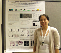 Student Award winner Tammy Shen with her poster