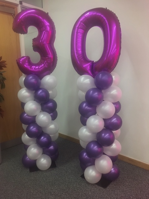 30th anniversary balloons
