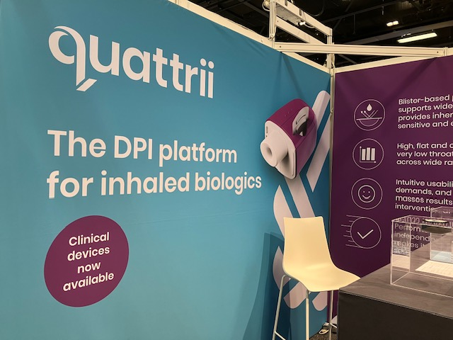 CHI booth promoting the Quattrii DPI